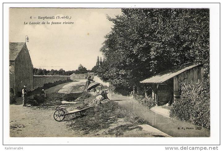 YVELINES  /  SEPTEUIL  /  LE  LAVOIR  DE  LA  FAUSSE  RIVIÈRE  ( Lavandières En Beau Plan ) /  Edit.  B.F., Paris  N° 6 - Septeuil