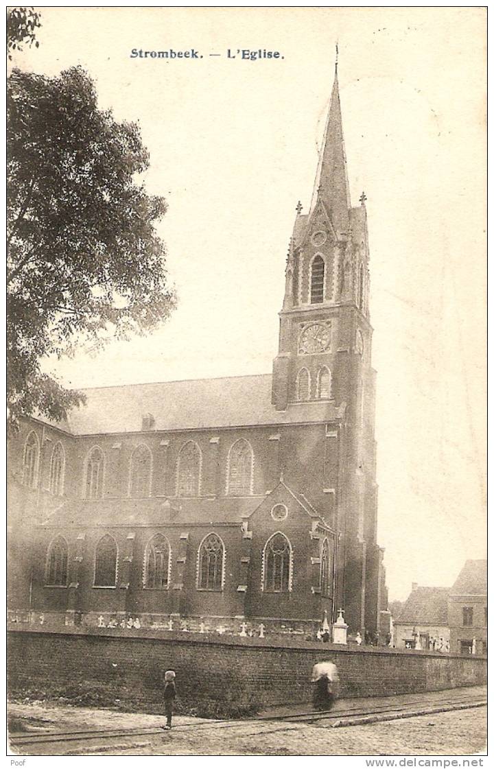 Strombeek : L'Eglise  --- 1906 - Grimbergen