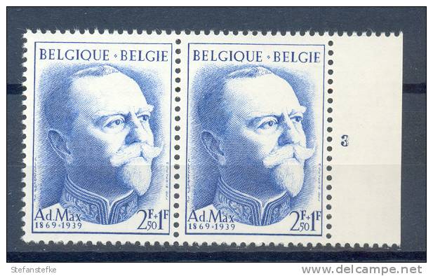 Belgie - Belgique Ocb Nr :  1037  ** MNH  (zie Scan) Plaat 3 - ....-1960