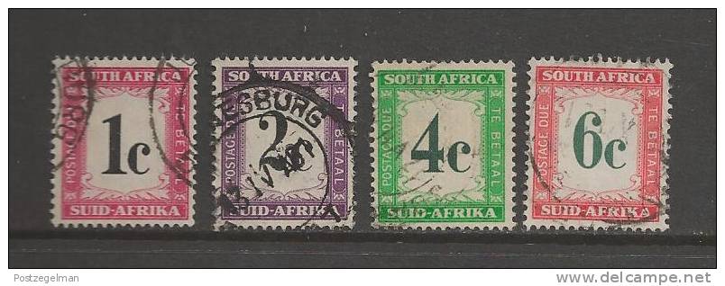 SOUTH AFRICA UNION 1961 Used Postage Due Stamp(s) Nr. P44=49 4 Values Only  #12210 - Oblitérés