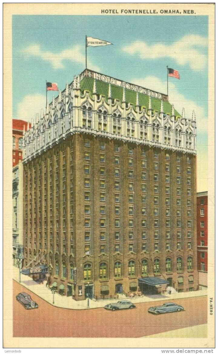USA – United States – Hotel Fontenelle, Omaha, Nebraska, Unused Linen Postcard [P4648] - Other & Unclassified