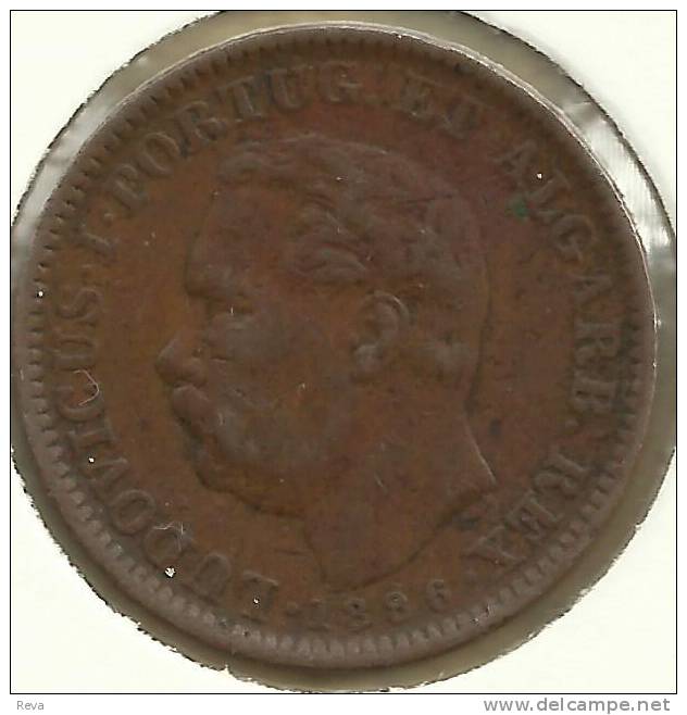 INDIA  PORTUGUESE 1/4 TANGA  CROWN FRONT KING HEAD BACK  1886 VF KM ? READ DESCRIPTION CAREFULLY !!! - Indien