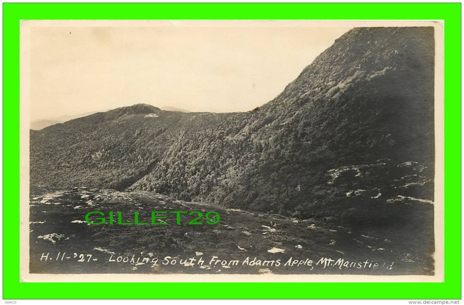 MT. MANSFIELD, VT - LOOKING SOUTH FROM ADAMS APPLE - PUB. BY E.T. HOUSTON STUDIO - - Sonstige & Ohne Zuordnung