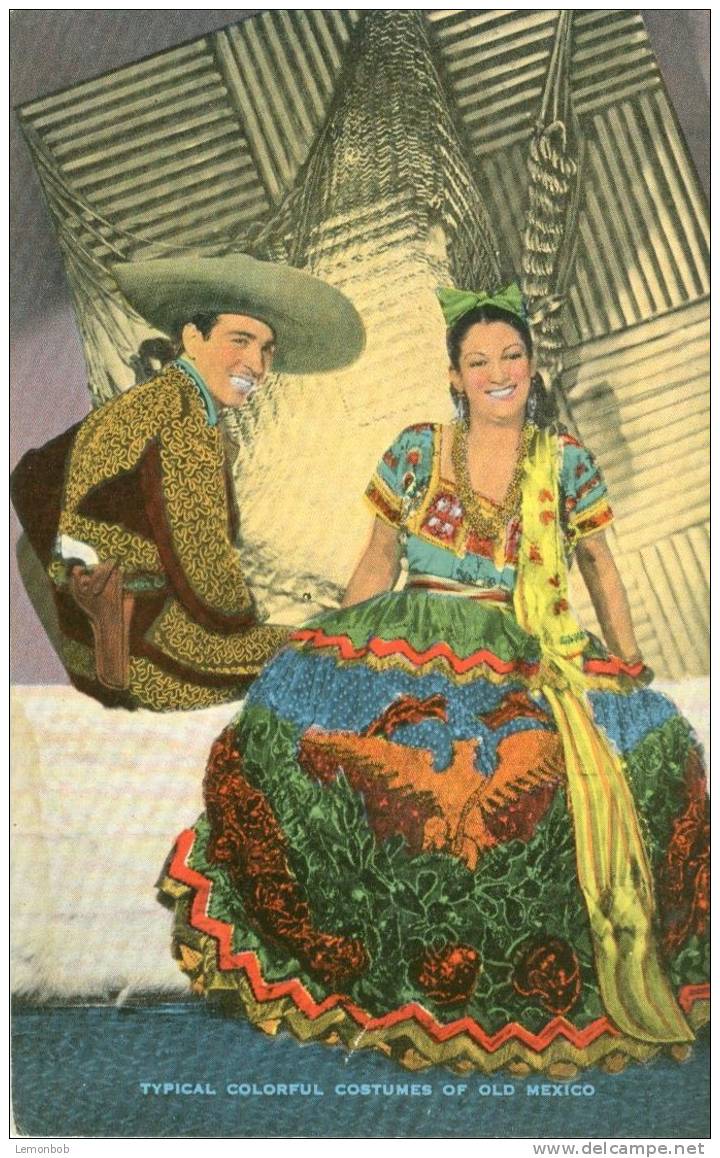 USA – United States – Typical Colorful Costumes Of Old Mexico, American Laredo, Unused Postcard [P4792] - Laredo