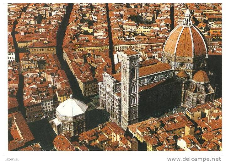 CP FIRENZE FLORENCE DOME BAPTISTERE VUE D AVION CATHEDRALE - Almería