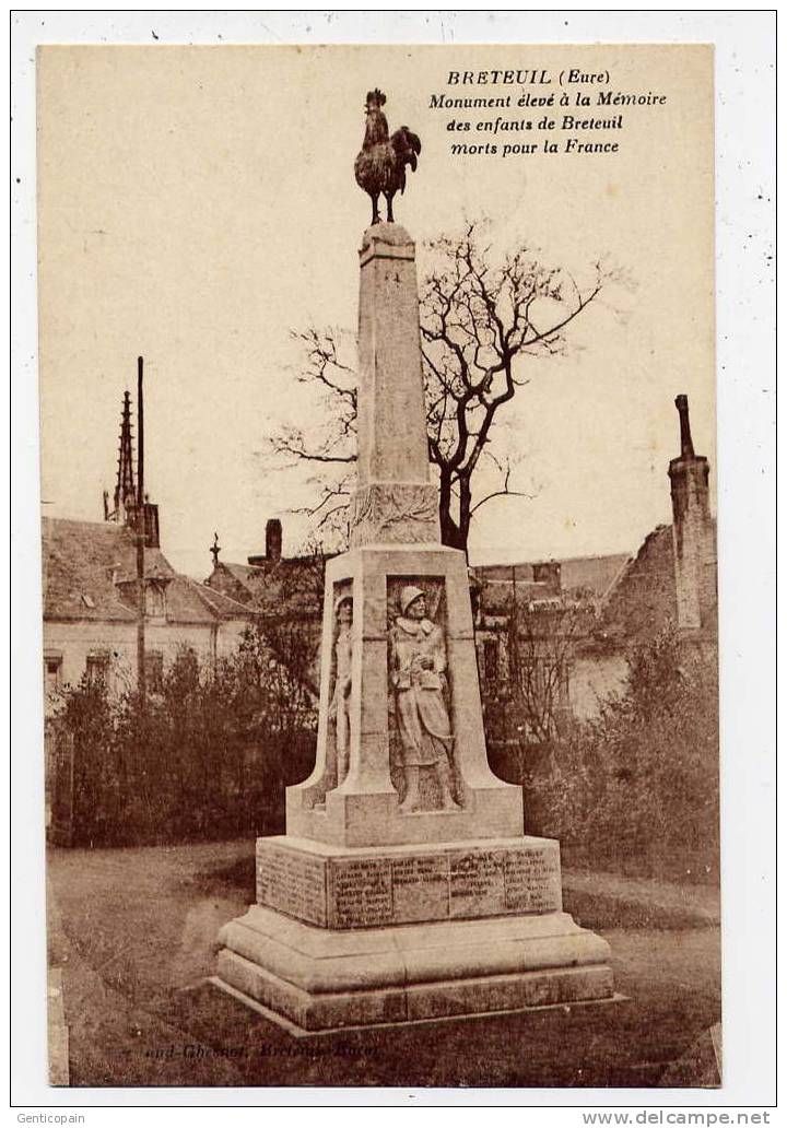 Q26 - BRETEUIL - Monument élevé à La Mémoire Des Enfants De Breteuil Morts Pour La France - Breteuil