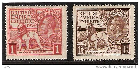 1924 British Empire Exibition Yvert 171**-172 ** Serie Neuve - Neufs