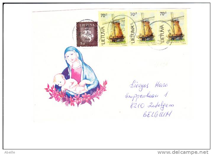 24/436  LETTRE LIETUVA - Molens