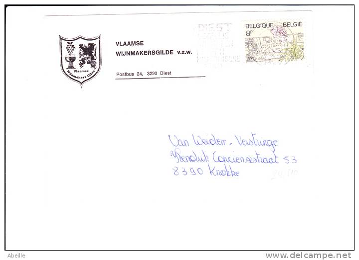 24/510  LETTRE   BELGE - Vinos Y Alcoholes