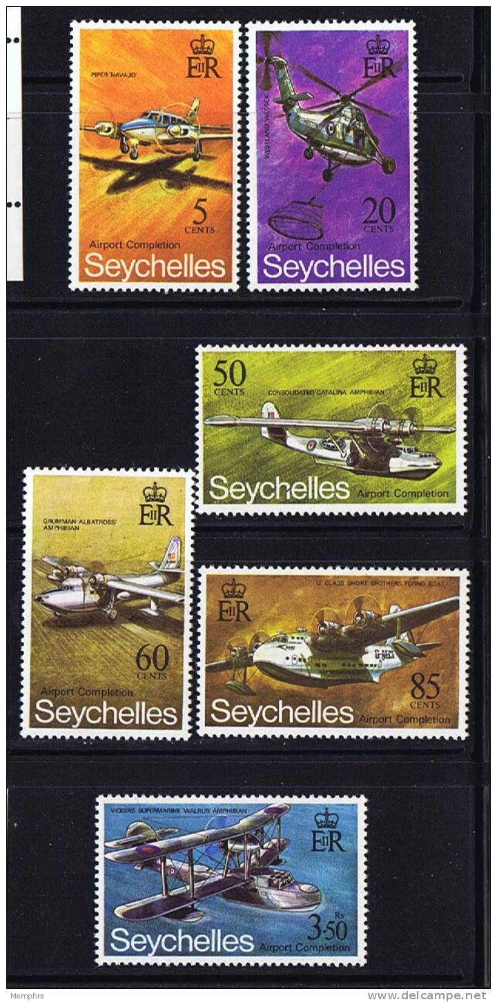 SEYCHELLES  1971  Completion Of Seychelles Airport Planes MH * - Seychelles (...-1976)