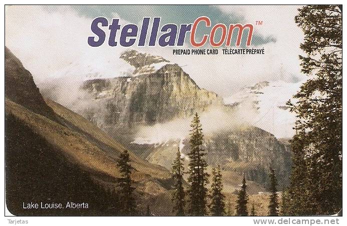 TARJETA DE CANADA DE STELLARCOM DEL LAKE LOUISE  EN ALBERTA NUEVA-MINT - Canada