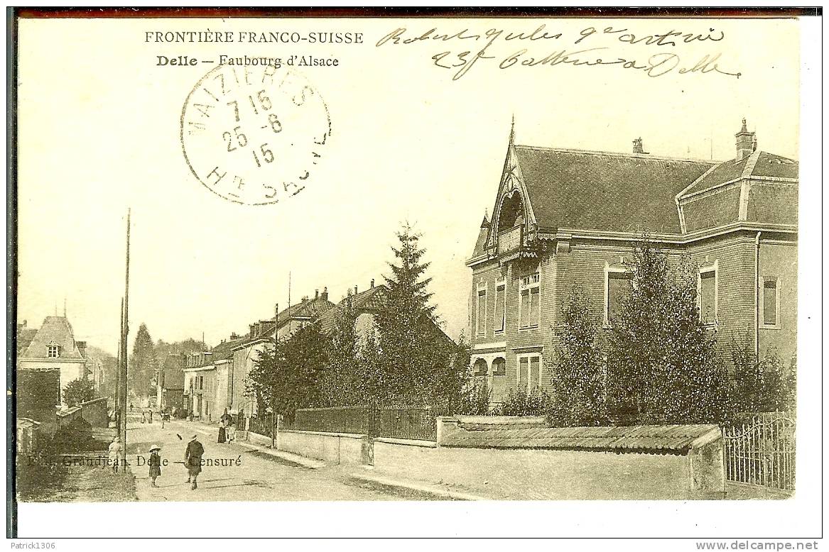 CPA  DELLE, Faubourg D´Alsace 4564 - Delle