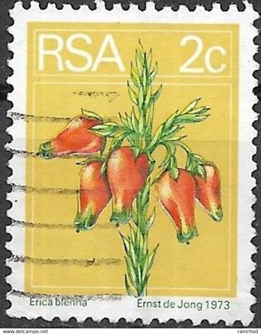 SOUTH AFRICA 1974 Flowers  - 2c. - Wild Heath FU - Used Stamps