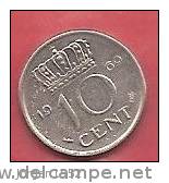 NETHERLANDS  #  10 CENTS FROM YEAR 1969 - 1948-1980 : Juliana