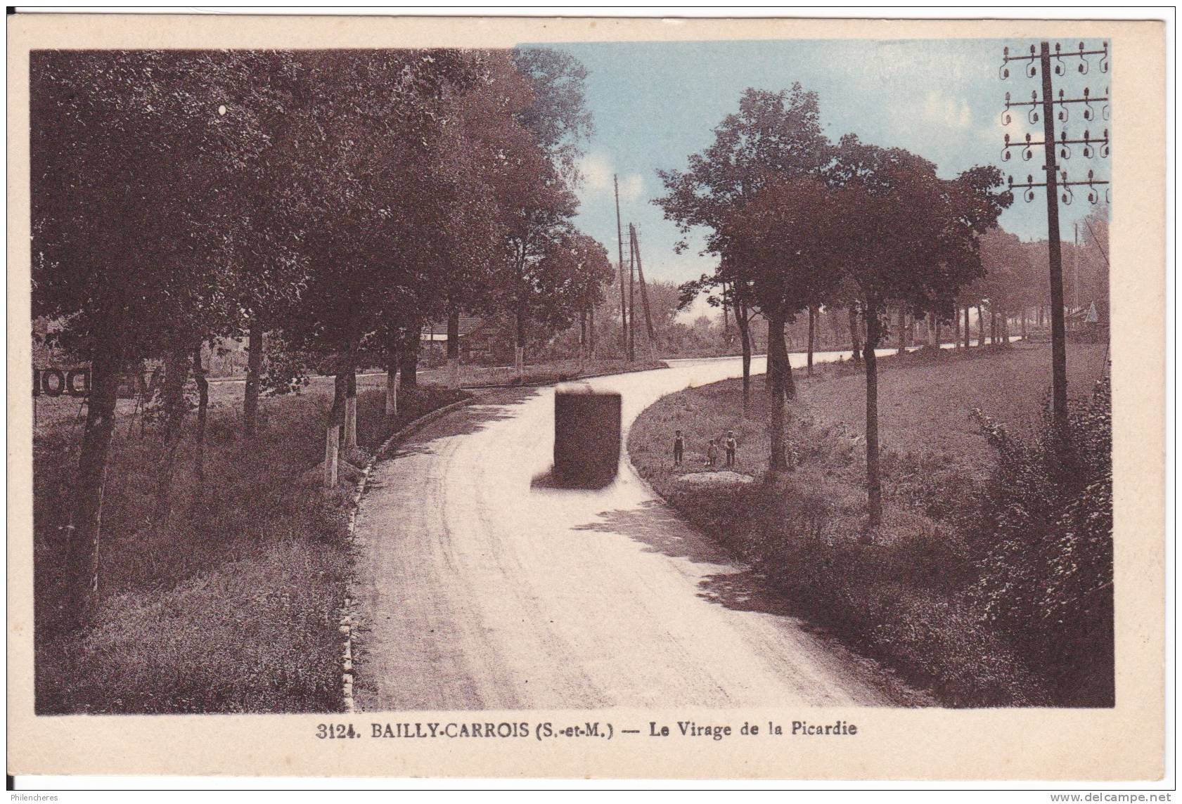 CPA - (77) Bailly-carrois - Le Virage De La Picardie - Baillycarrois