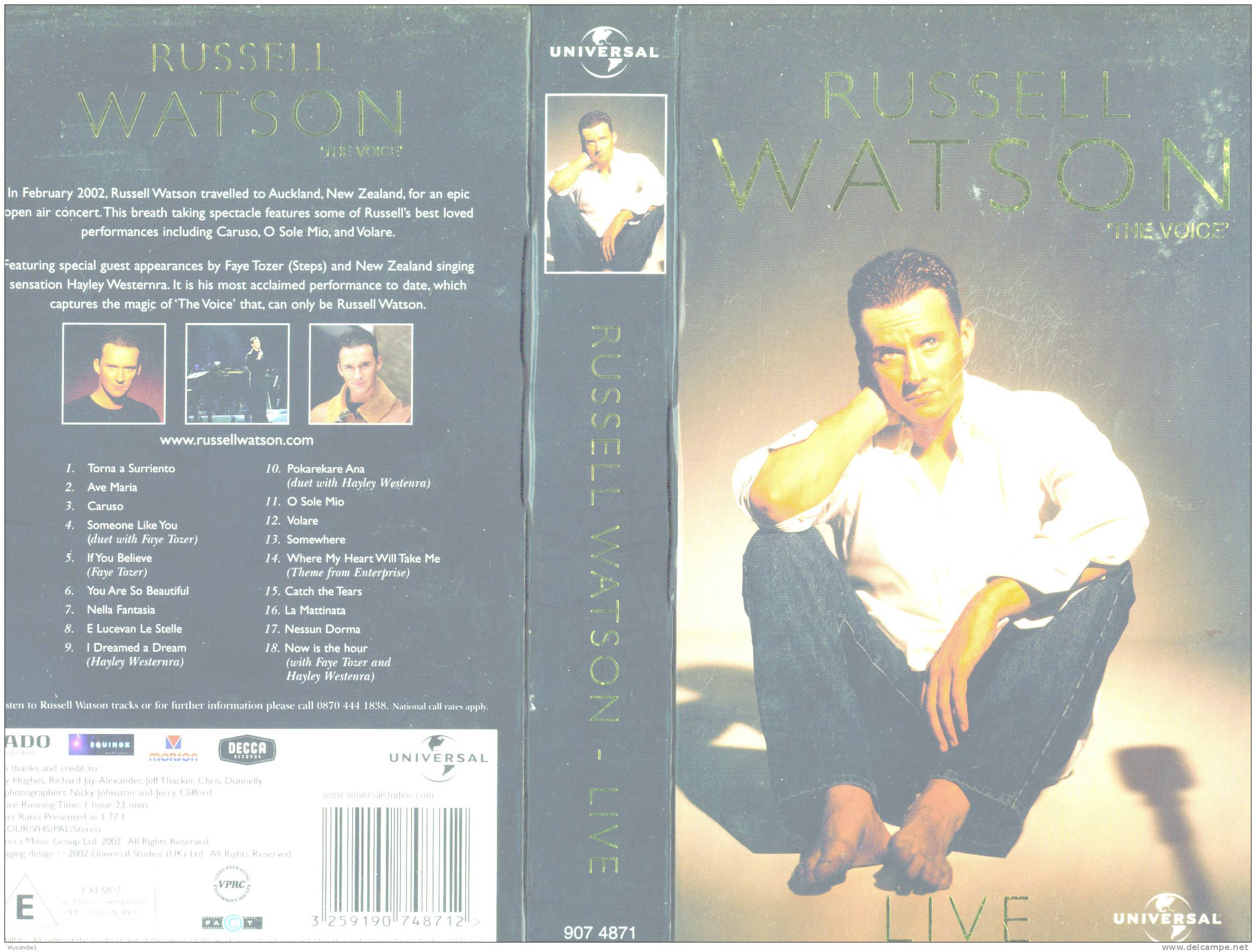 THE VOICE - Russell Watson (Details On Scan) - Konzerte & Musik