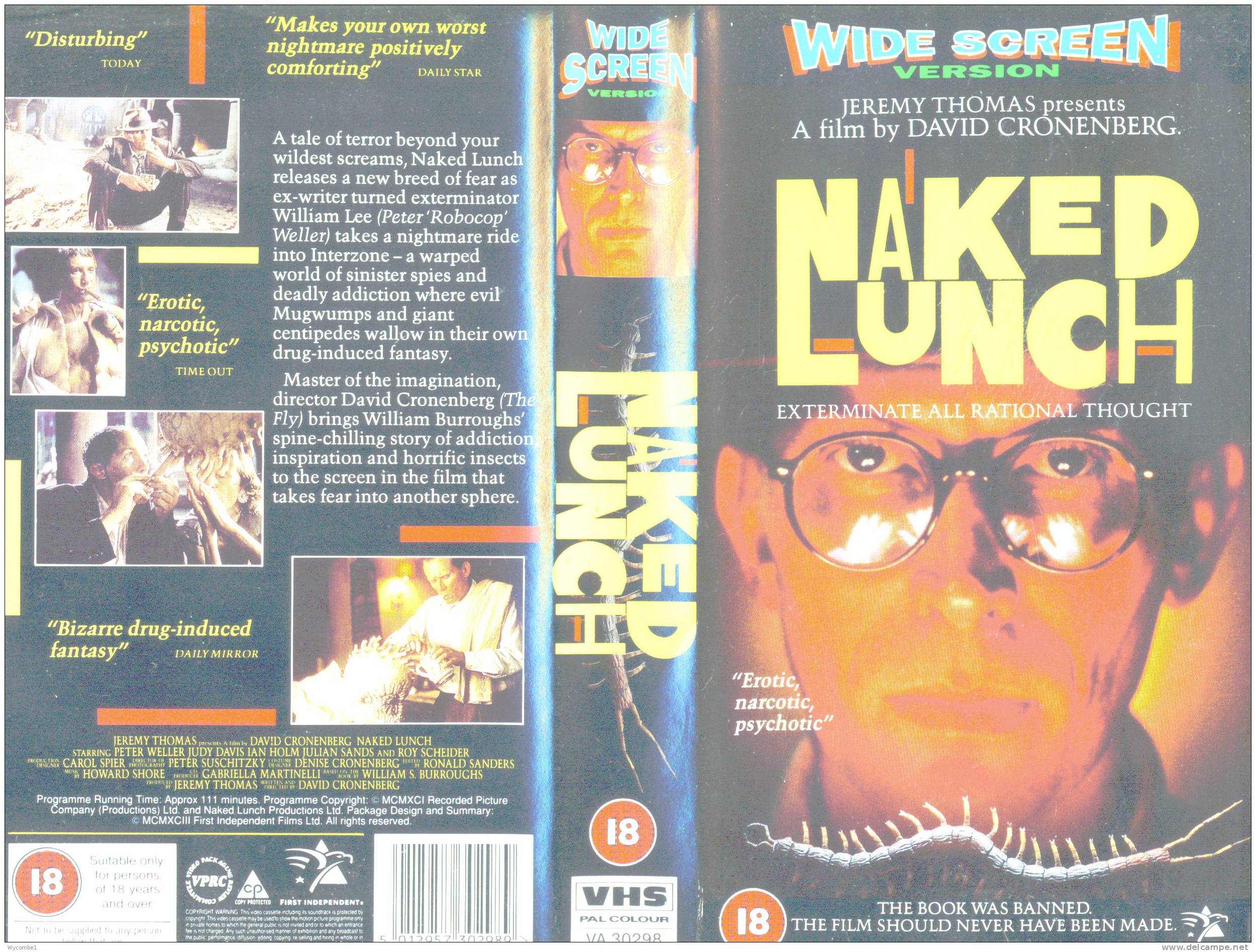 NAKED LUNCH - Peter Weller (Details On Scan) - Horror