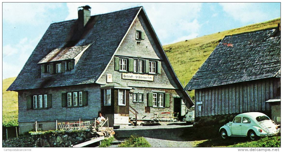 Allemagne Bade Wurtemberg FELDBERG Schwarzwald BERGGASTHOF St Wilh Hutte WW Coccinelle 1967 Deutschland Germany - Feldberg