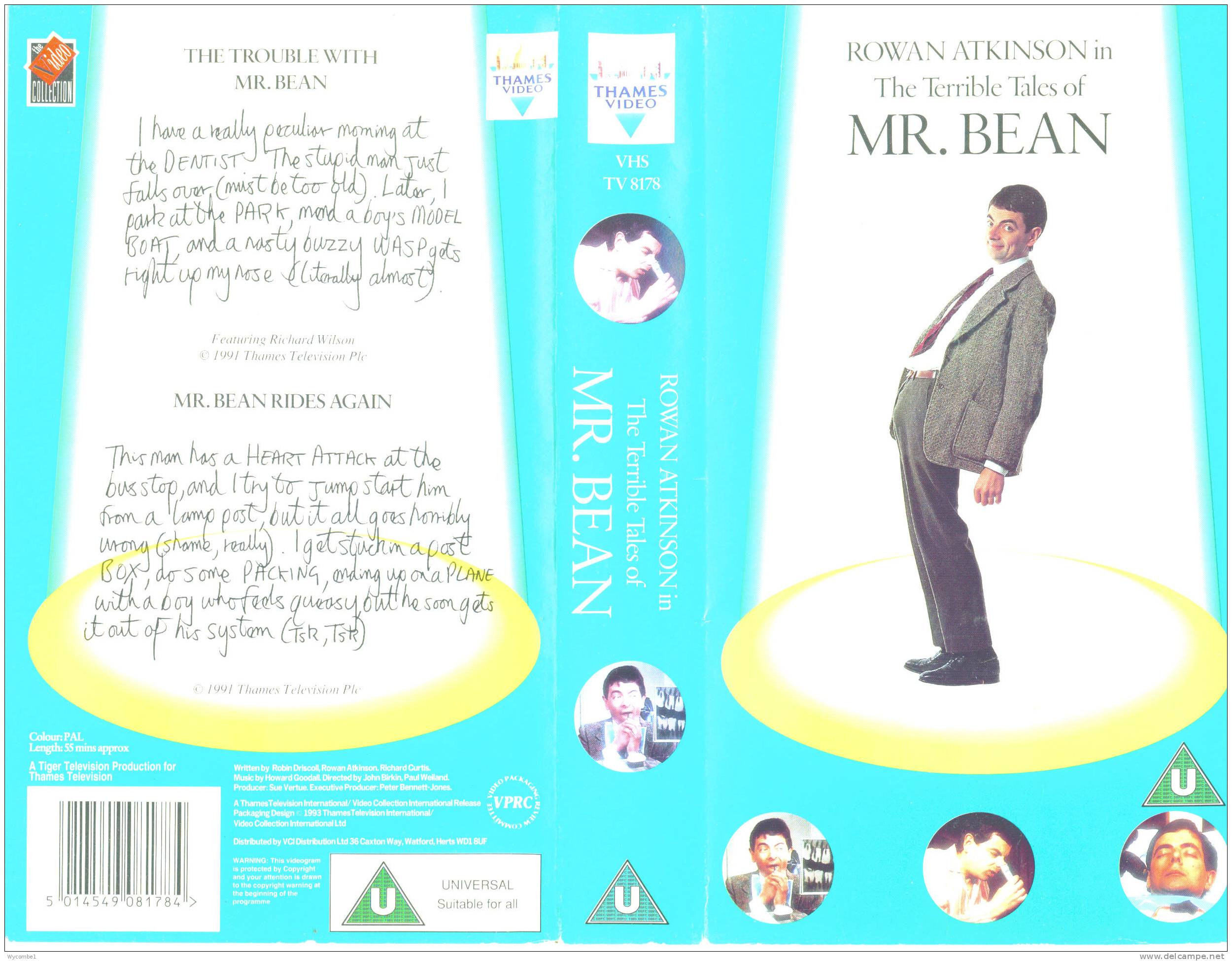 THE TERRIBLE TALES OF MR BEAN - Rowan Atkinson (For Full Details See Scan) - Comedy