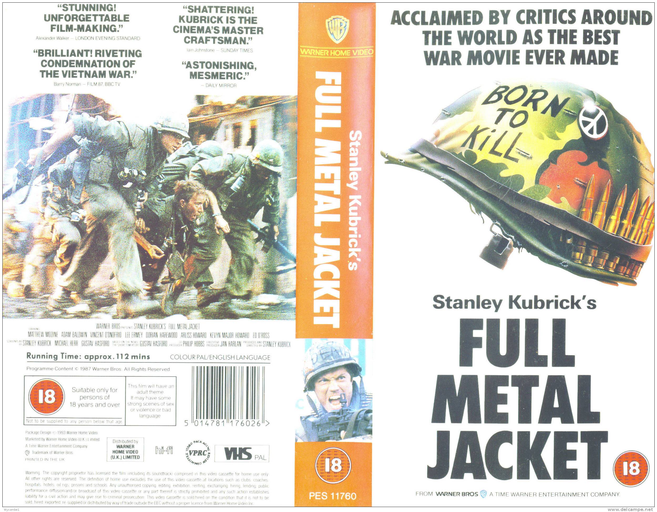 FULL METAL JACKET - Mathew Modine (For Full Details See Scan) - Drame