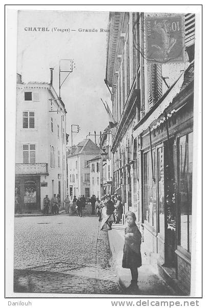 88 // CHATEL  Grande Rue  ANIMEE (verticale) - Chatel Sur Moselle