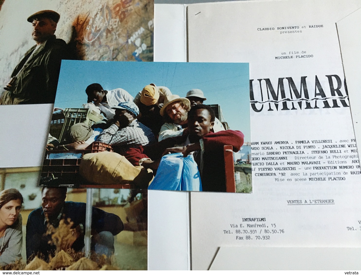 Dossier De Presse : Pummaro' Film De Michele Placido, Cannes 1990 ,14 Pages, Avec 3 Photos Couleurs 20X13 Cm, Texte Angl - Magazines