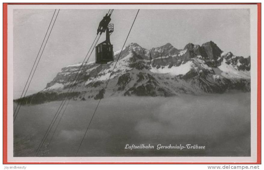 H313, Luftseilbahn Gerschnialp - Trübsee , 7627 , Téléphérique,  Circulée  Sous Enveloppe - Trub