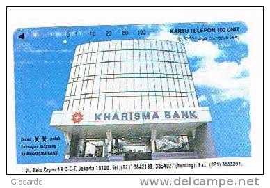INDONESIA - TELKOM (TAMURA) -  1995 KHARISMA BANK (TIRAGE 5000)         - USED  -  RIF. 1665 - Indonesien