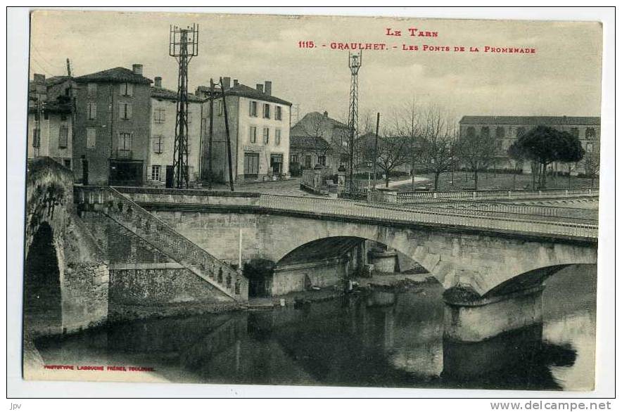 81 - GRAULHET . LES PONTS DE LA PROMENADE . - Graulhet