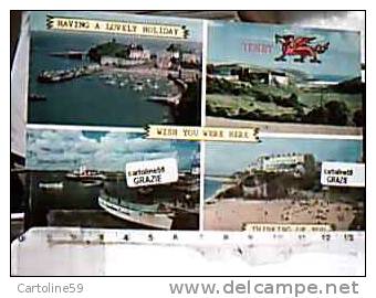 ENGLAND WALLE GALLES TENBY  MANORBIER CASTLE QUAY  ARBOUR  VUES VB1971  DG7794 - Andere & Zonder Classificatie