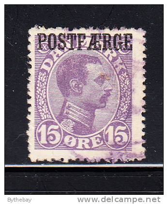 Denmark Used Scott #Q4 15o Violet - Colis Postaux