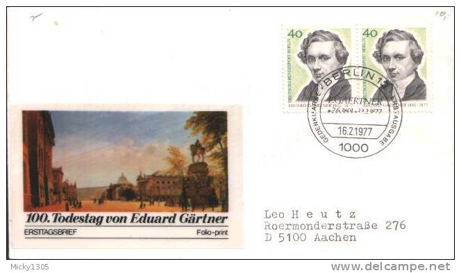 Germany / Berlin - Mi-Nr 542 FDC (y666)- - 1971-1980