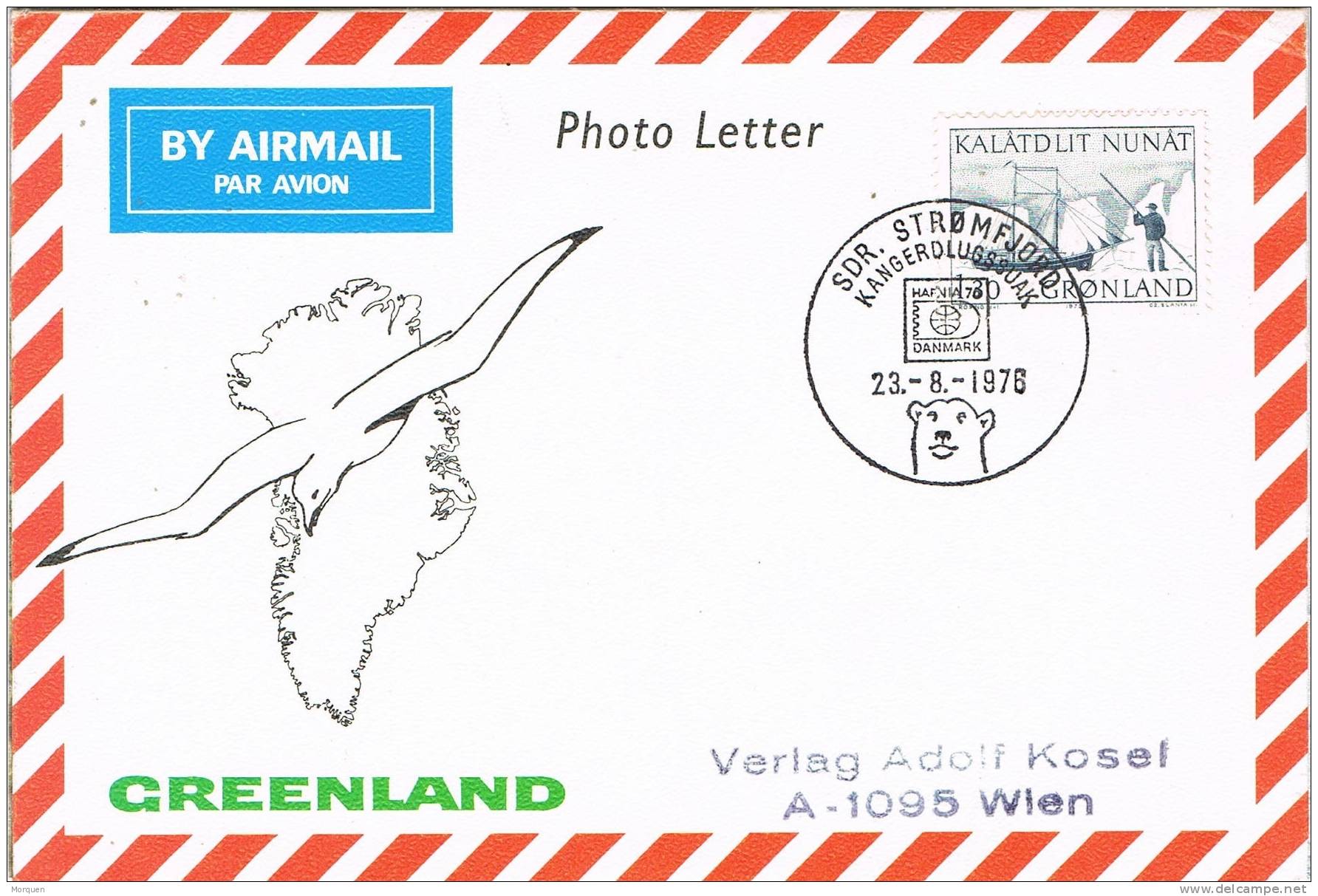 Carta Aerea GRONLAND (Stromfjord) 1978. Ursus. Oso - Storia Postale