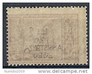 1943 OCC. TEDESCA PRO ASSISTENZA EGEO 5 £ MNH ** 8899 - Egée (Occ. Allemande)