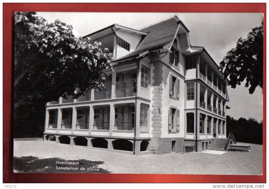 B113 Humilimont Sanatorium De Plaine,Echarlens,Marsens. Cachet 1958 Vers Bulle.Mühlhauser Sans Numéro - Bulle