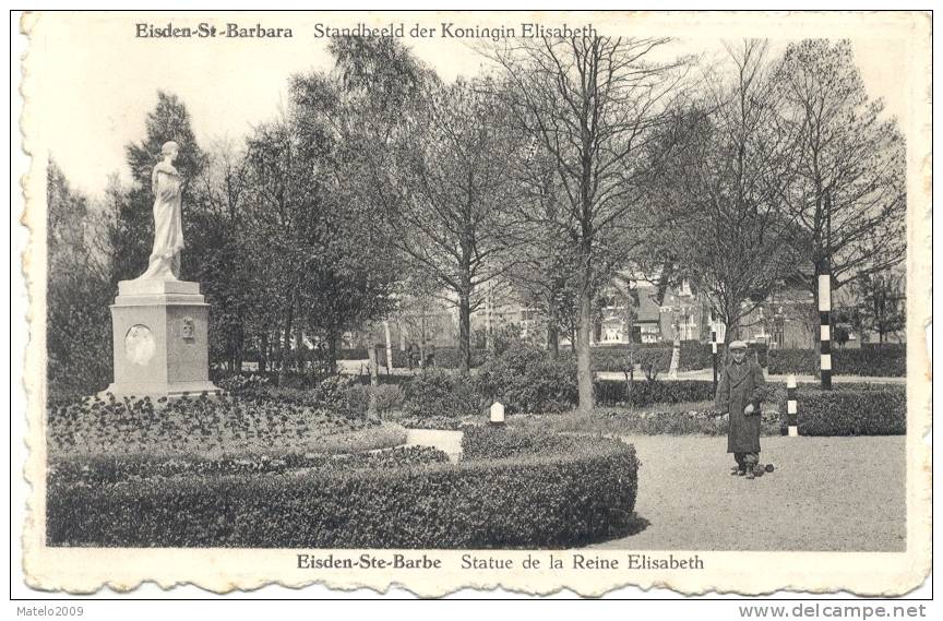 EISDEN (3630) STANDBEELD DER KONINGIN ELISABETH - Statue De La Reine Elisabeth - Maasmechelen