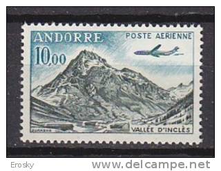 K2260 - ANDORRE FR AERIENNE Yv N°8 ** - Airmail