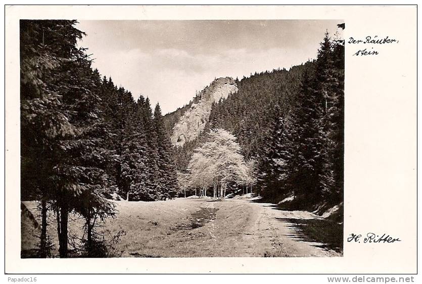 D - T - Der Räuberstein - Echt Foto H. Ritter / Kunstverlag E. Ritter (ungelaufen) -  [Oberhof] - Oberhof