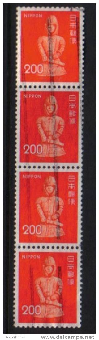 JAPAN   Scott #  1250  VF USED Strip Of 4 LG-780 - Used Stamps