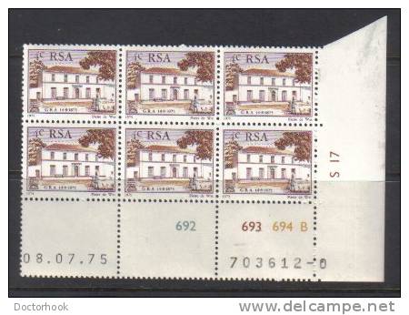 SOUTH AFRICA  Scott #  447**  VF MINT NH Inscription Blk. 6 LG-816 - Blokken & Velletjes