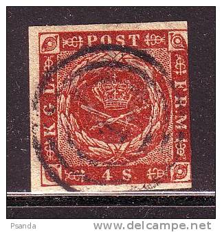 1854 DENMARK Mino4 - Used Stamps