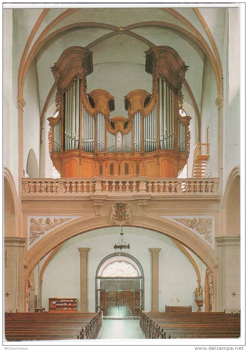 Organ Orgel Orgue -  St. Salvator Prüm / Eifel - Westchor Mit Orgel Orgelprospekt Johann Seitz Orgelwerk Fa Klais Bonn - Pruem