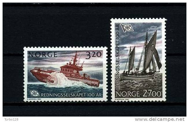 NORVEGE 1991 N° 1023/1024 **  Neufs Ier Choix. Sup. Cote: 14.00 &euro; (Bateaux, Boats, Ships) - Neufs