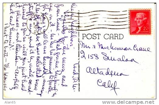 Newark DE Delaware, Mitchell Hall, University Of Delaware Campus, C1950s Vintage Curteich Postcard - Other & Unclassified