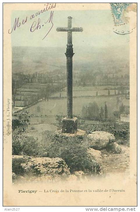 21 - FLAVIGNY - La Croix De La Poterne Et La Vallée De L'Ozerain (Collection J.L., Flavigny) - Venarey Les Laumes