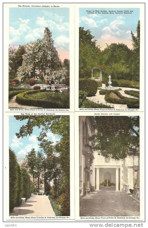 Hills And Dales Home Place Of Fuller E. Callaway La Grange Georgia USA 10 Postcards - Other & Unclassified