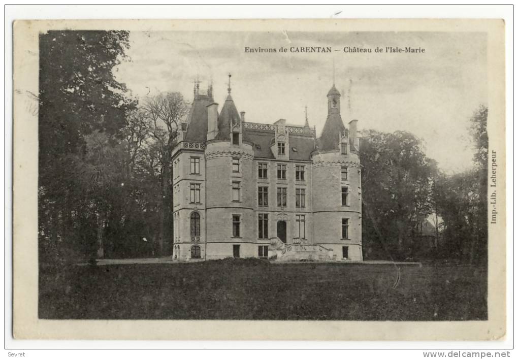 CARENTAN. - Château De L'Isle-Marie - Carentan