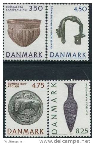 NE0989 Denmark 1992 The National Museum 4v MNH - Unused Stamps