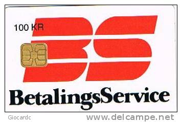 DANIMARCA (DENMARK)  - DANMONT (CHIP) - 1994 BS BETALINGS SERVICE  EXP. 4.95 (TIR.5600) - USED ° - RIF.3972 - Dänemark