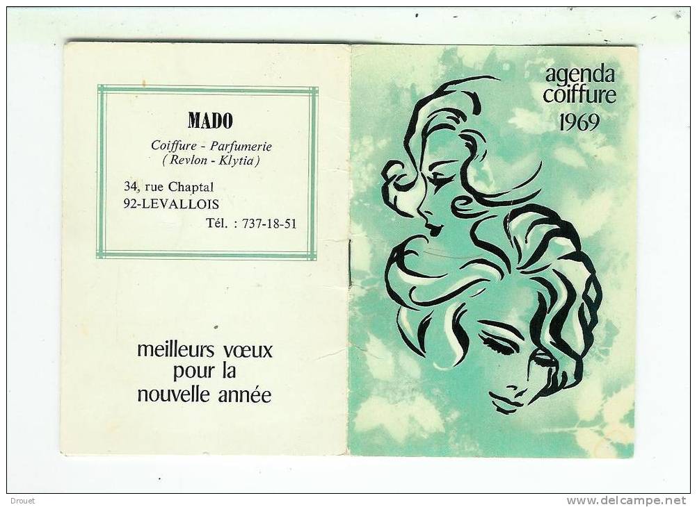 Small : 1961-70 - LEVALLOIS - CALENDRIER AGENDA COIFFURE DE POCHE